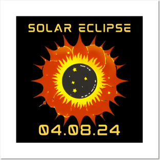 Solar Eclipse 2024 North America Posters and Art